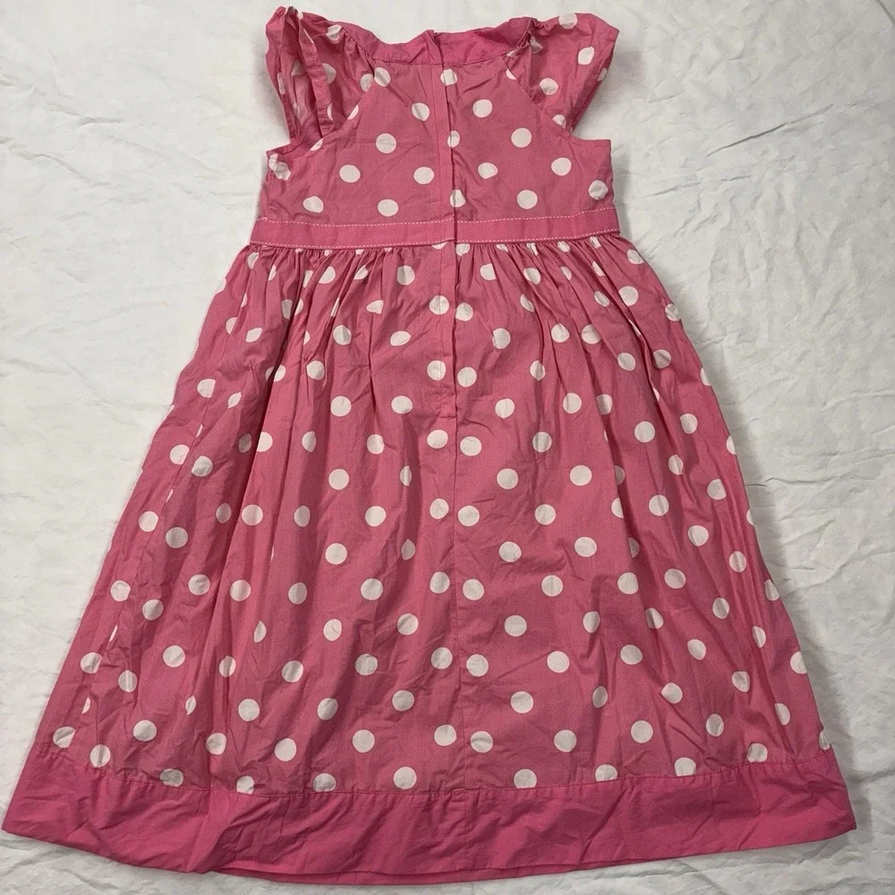 Vintage Gymboree‎ Pink Polka Dot Dress Size 9 (girls 8-10) Cotton Lined 2011